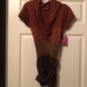 Derek Heart belted sweater